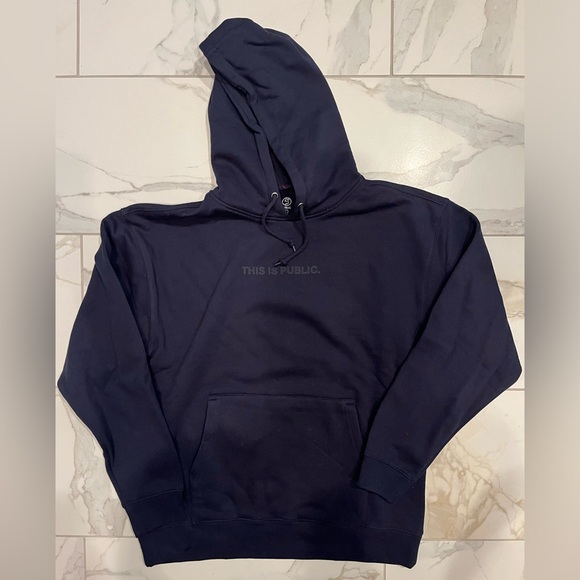 Public Snowboards Black Hoodie in Large - Picture 3 of 3